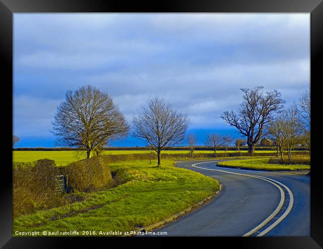 s bend at winforton Framed Print by paul ratcliffe
