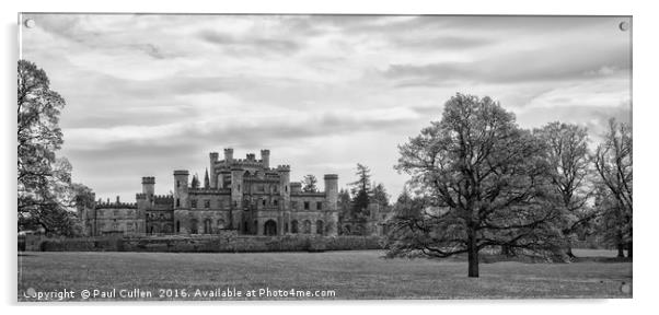 Lowther Castle Monochrome Acrylic by Paul Cullen