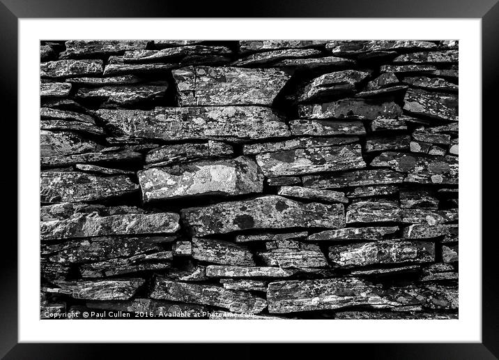 Dry Stone Wall - Lake District 1 Framed Mounted Print by Paul Cullen