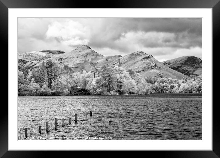 Derwentwater Boathouse Framed Mounted Print by Paul Cullen