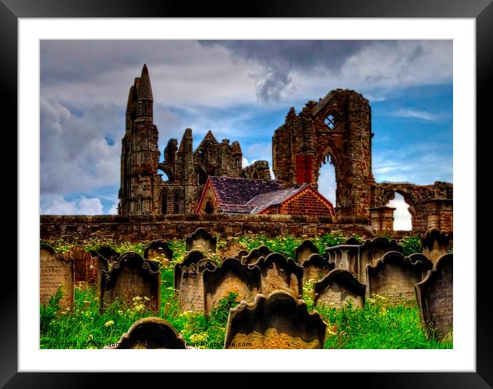 The Abbey from the Graveyard Framed Mounted Print by Tom Gomez