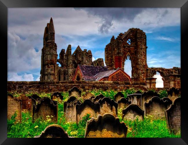 The Abbey from the Graveyard Framed Print by Tom Gomez