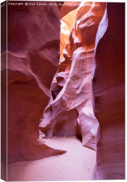 Desolate Canyon Walls Canvas Print by Nick Caville