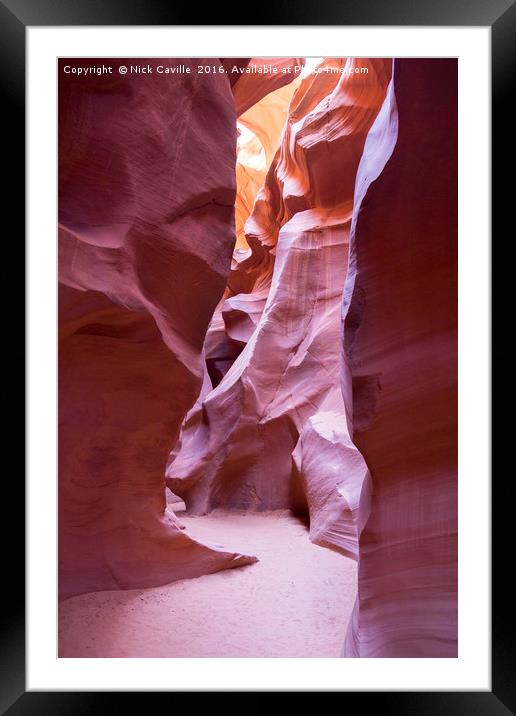 Desolate Canyon Walls Framed Mounted Print by Nick Caville