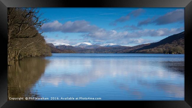 Coniston Reflections Framed Print by Phil Wareham