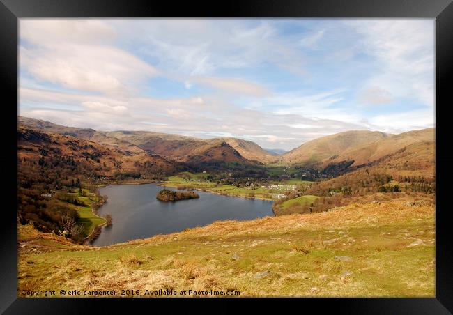 Grasmere view Framed Print by eric carpenter