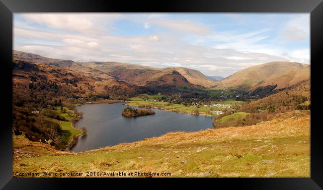 Grasmere  view Framed Print by eric carpenter
