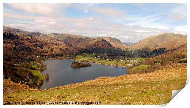 Grasmere  view Print by eric carpenter