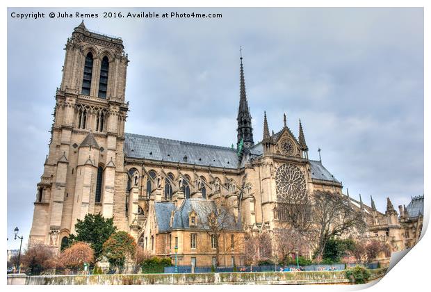 Notre Dame de Paris Print by Juha Remes