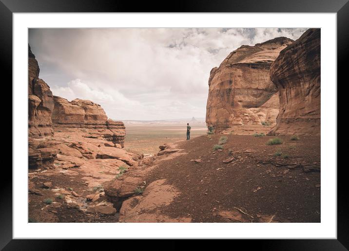 Desert Walk Framed Mounted Print by Brent Olson