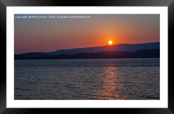 The end of a long hot Summers day Framed Mounted Print by Naylor's Photography