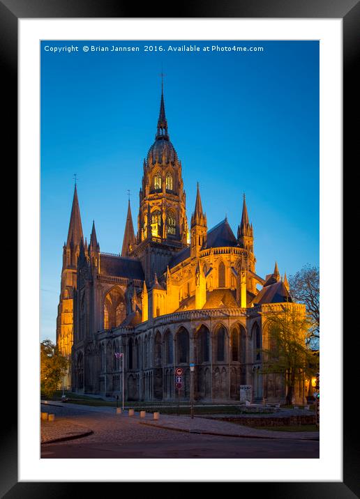 Cathedrale Notre Dame de Bayeux Framed Mounted Print by Brian Jannsen