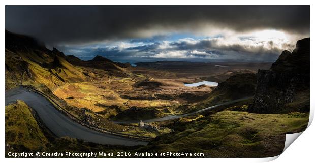 The Quiraing Winter Light on Isle of Skye Print by Creative Photography Wales