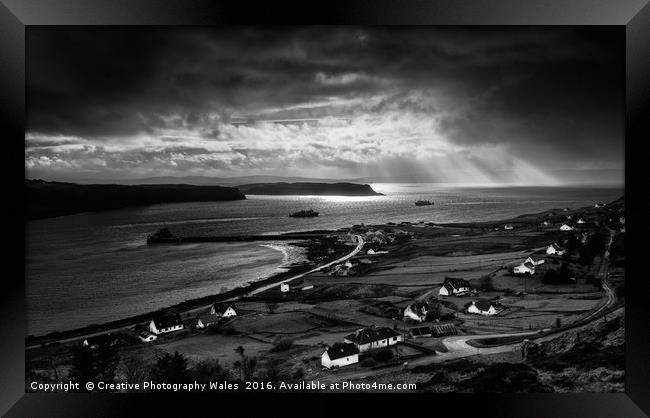 Uig Harbour, Isle of Skye Framed Print by Creative Photography Wales