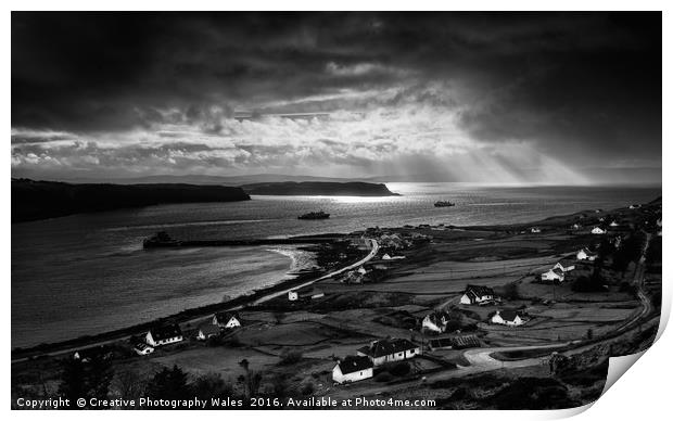 Uig Harbour, Isle of Skye Print by Creative Photography Wales