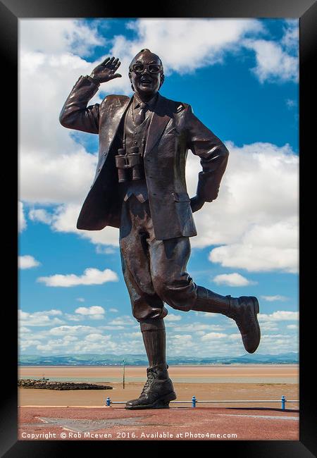 Eric Morecambe Framed Print by Rob Mcewen
