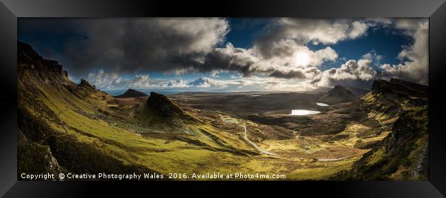 The Quiraing on Isle of Skye Framed Print by Creative Photography Wales