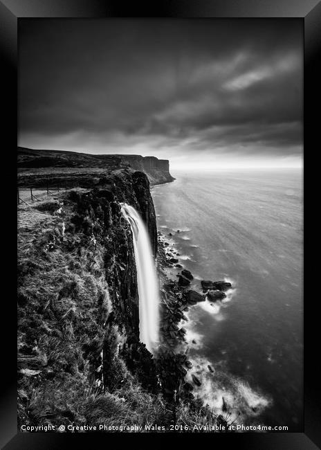 Mealt Waterfall, Isle of Skye Framed Print by Creative Photography Wales