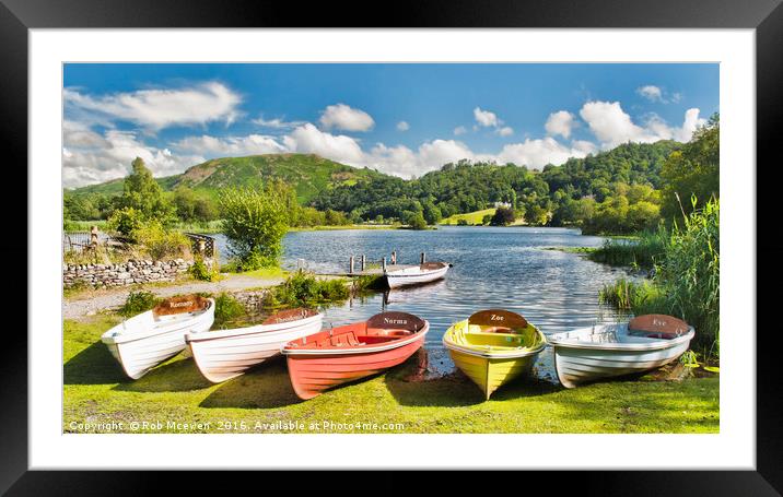 Grasmere Framed Mounted Print by Rob Mcewen
