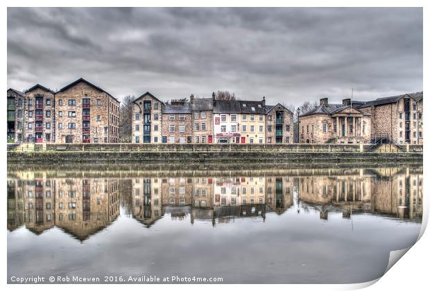 St Georges Quay,Lancaster UK Print by Rob Mcewen
