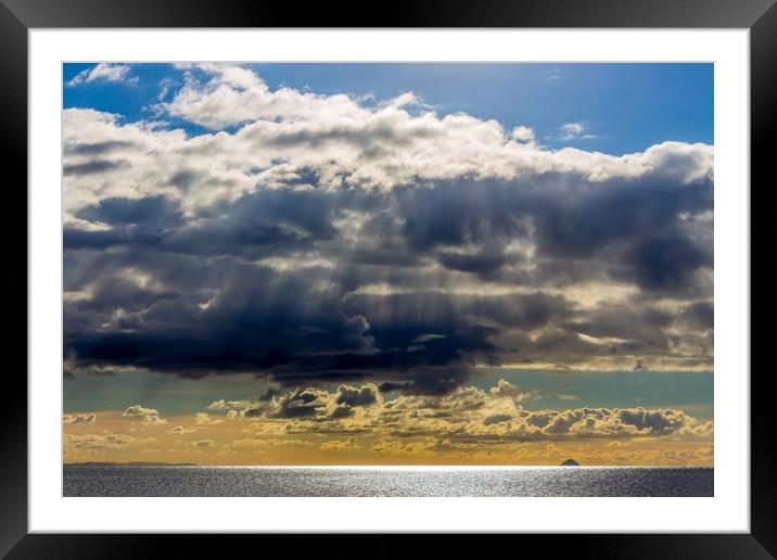 The Sky over The Ailsa Craig, The Firth of Clyde Framed Mounted Print by Pauline MacFarlane