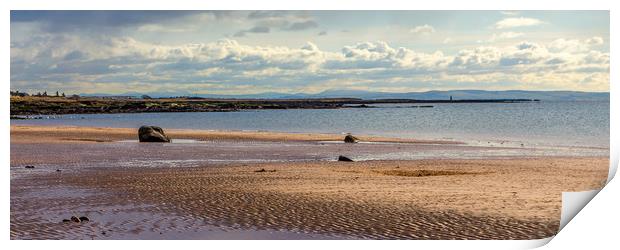 The beach at Seamill, Firth of Clyde, Scotland Print by Pauline MacFarlane