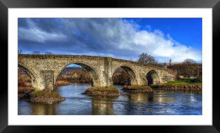 Stirling Bridge Framed Mounted Print by Angela H