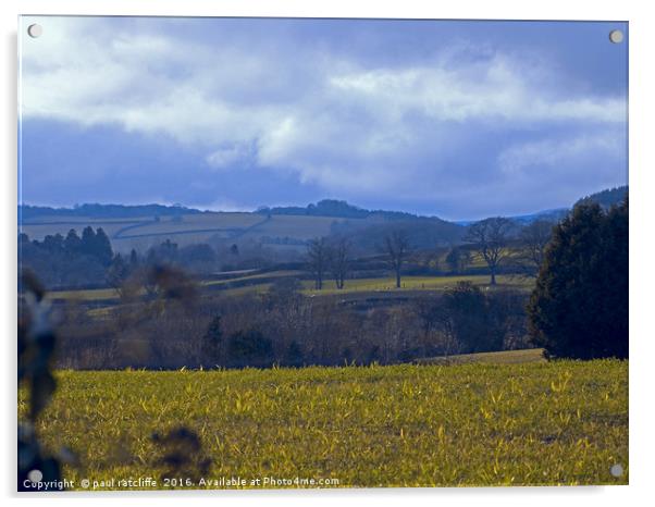 wye valley,herefordshire Acrylic by paul ratcliffe