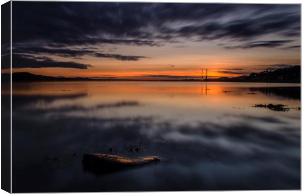 Sunset from Douglas Terrace Canvas Print by Ben Hirst