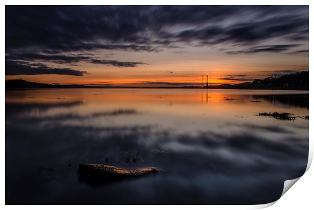 Sunset from Douglas Terrace Print by Ben Hirst