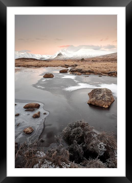 Glencoe Winter Sunrise Framed Mounted Print by Grant Glendinning
