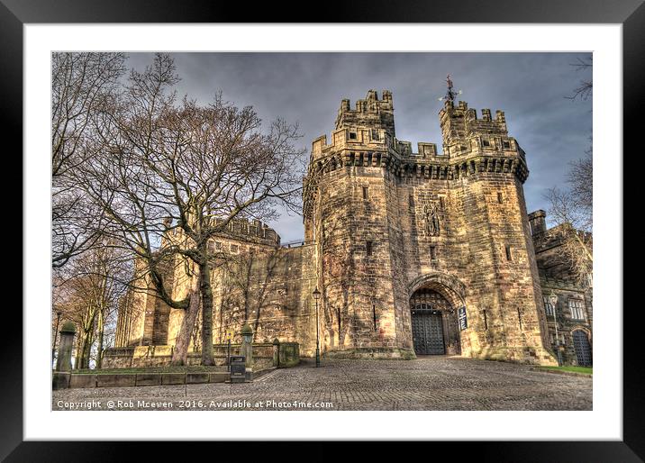 Lancaster Castle Framed Mounted Print by Rob Mcewen