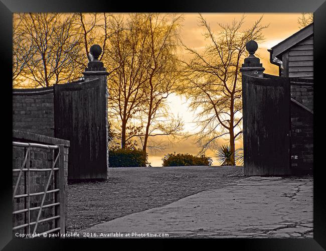 bulmers gates herefordshire Framed Print by paul ratcliffe
