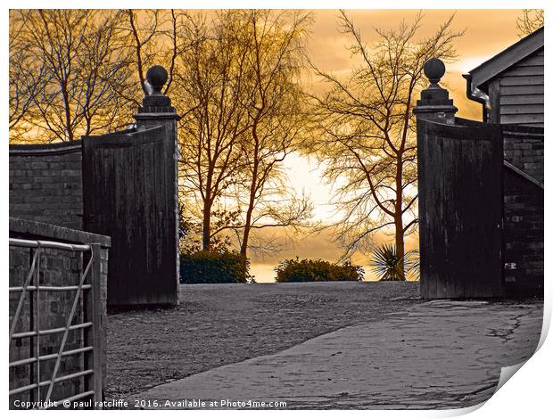 bulmers gates herefordshire Print by paul ratcliffe