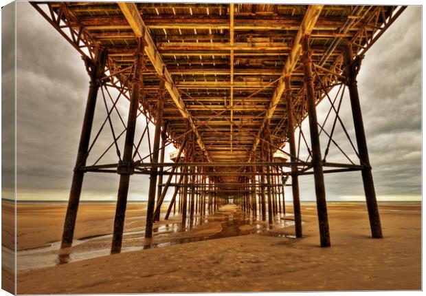 Under the North Pier Canvas Print by David McCulloch