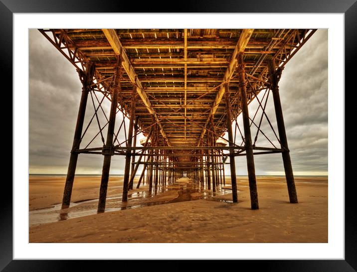 Under the North Pier Framed Mounted Print by David McCulloch