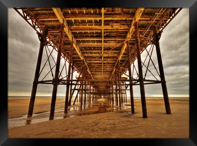 Under the North Pier Framed Print by David McCulloch