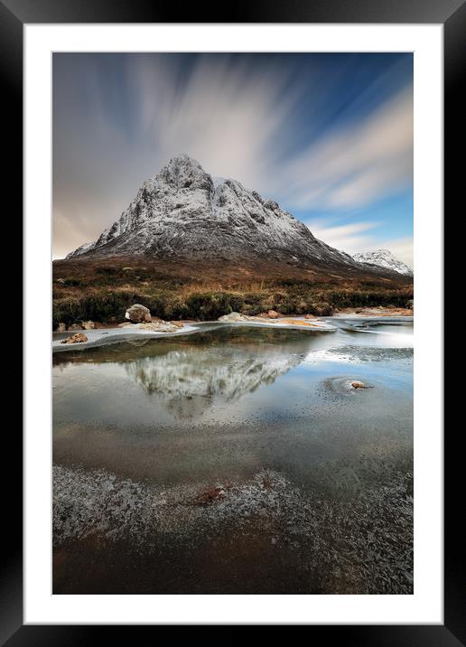 Buachaille reflection Framed Mounted Print by Grant Glendinning