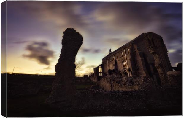 Dusk at the priory Canvas Print by Gary Pearson