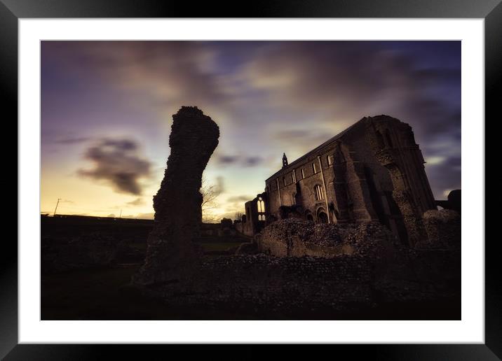 Dusk at the priory Framed Mounted Print by Gary Pearson