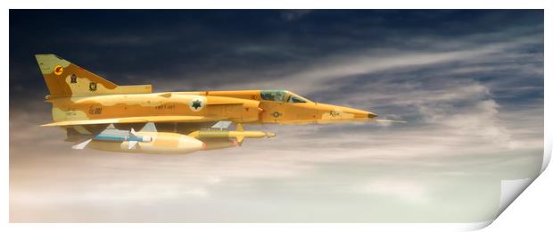 Kfir C-2, "Riding the clouds" Print by Rob Lester