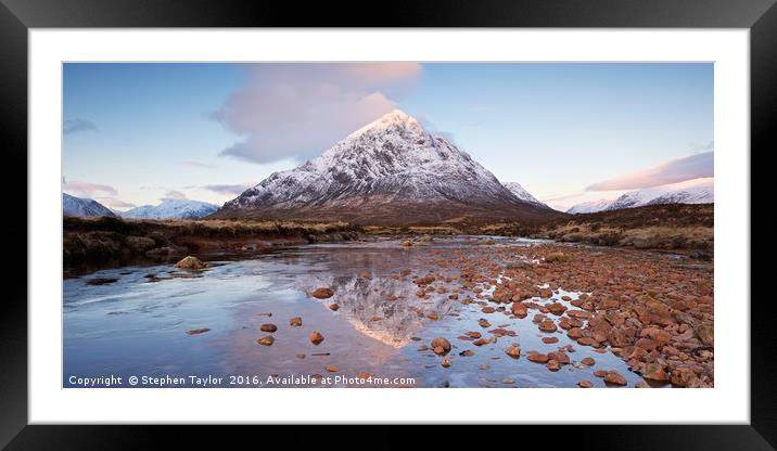 First Light Framed Mounted Print by Stephen Taylor