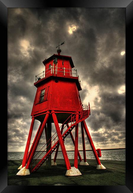 Groyne Lighthouse Framed Print by Toon Photography