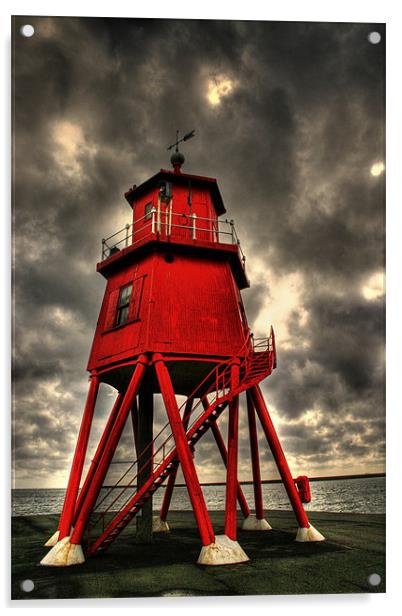 Groyne Lighthouse Acrylic by Toon Photography