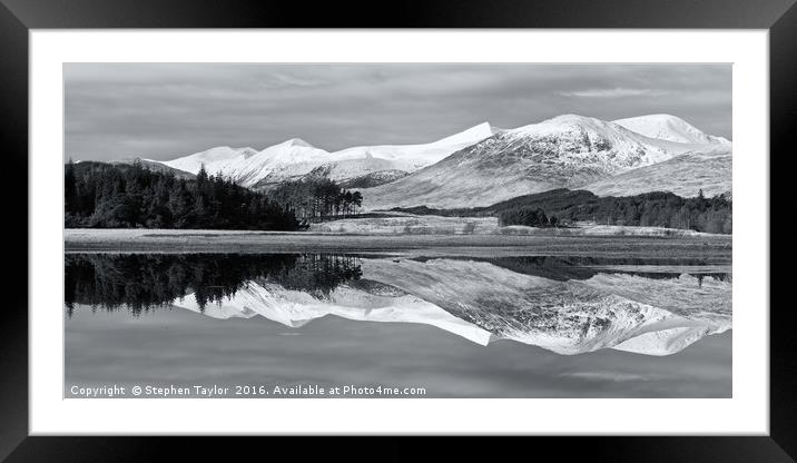 Loch Tulla Framed Mounted Print by Stephen Taylor