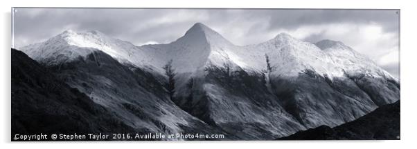 The Five Sisters of Kintail Acrylic by Stephen Taylor