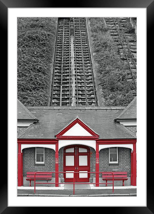 Folkestone lift to the Leas Framed Mounted Print by Tom Hall