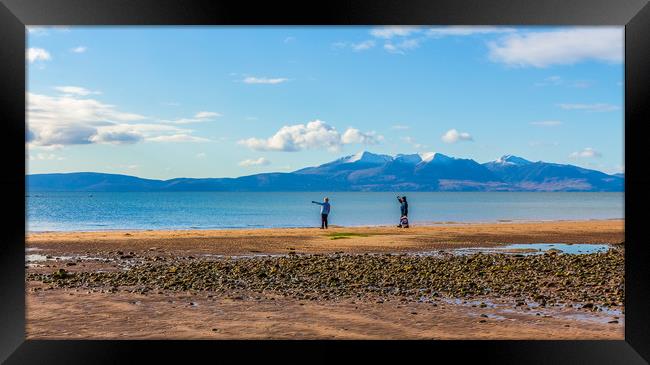 From Seamill to Arran Framed Print by Pauline MacFarlane