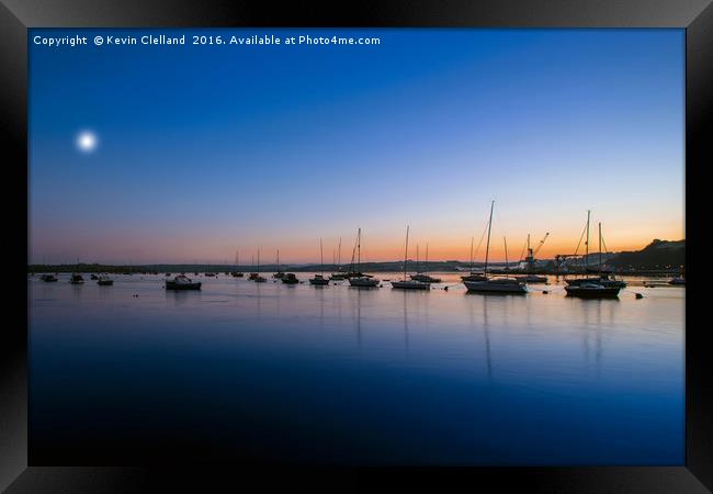 Sunrise at Saltash Cornwall Framed Print by Kevin Clelland