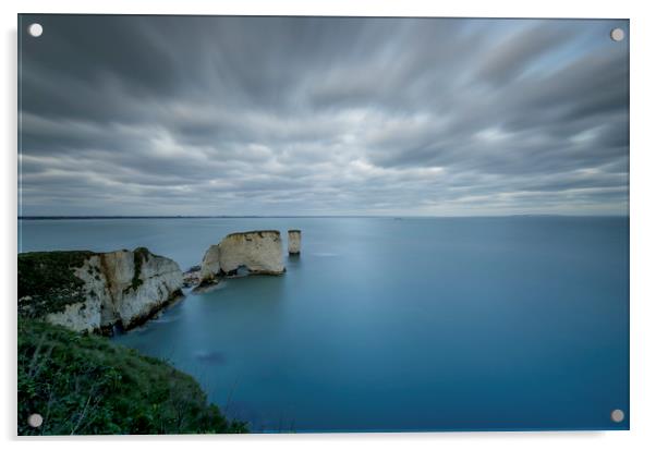Old Harry Rock  Acrylic by Shaun Jacobs